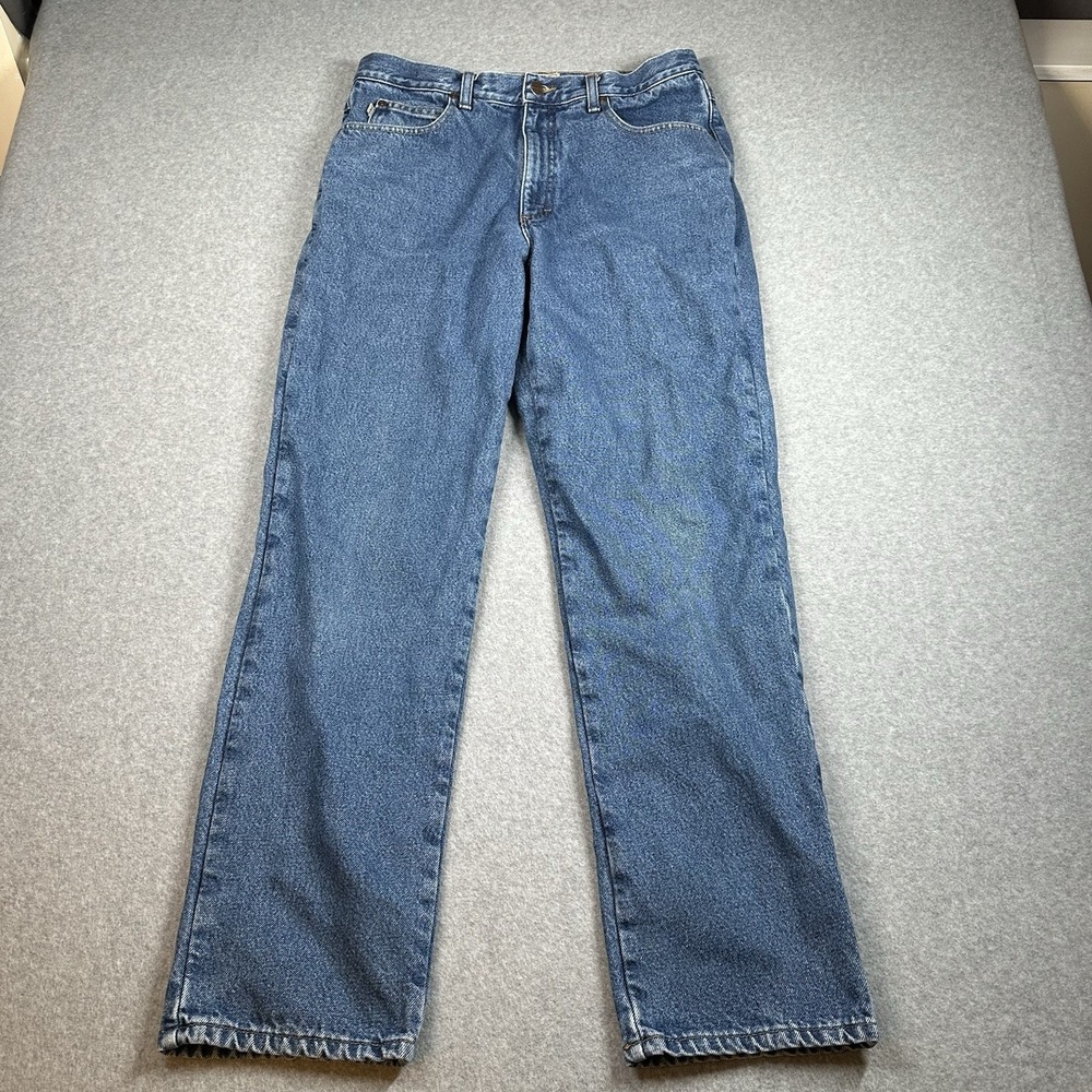 L.L. Bean Classic Fit Flannel Lined Jeans 34x32 Fits‎ 31 Made Mexico Vintage Y2K